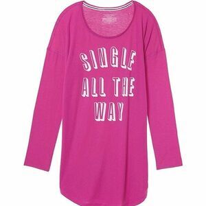 Victoria's Secret SINGLE ALL THE WAY Nightgown Long sleeve Sleepshirt 825